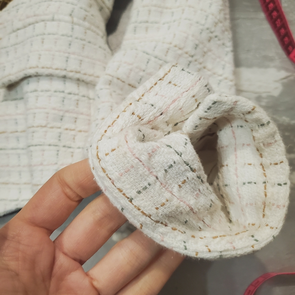 Veronica Beard Diego Dickey Jacket. Long Sleeve Blazer. Tweed. Cotton. Size 2. - Picture 13 of 16